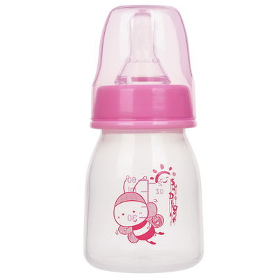 زجاجة رضاعة للأطفال حديثي الولادة بحجم صغير بسعة 2 أونصة بسعة 60 مل مع صندوق نافذة