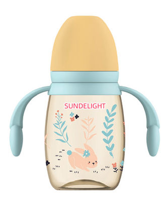 240 مل 300 مل زجاجة أطفال PP مع مقبض مزدوج مقاوم للصدمات