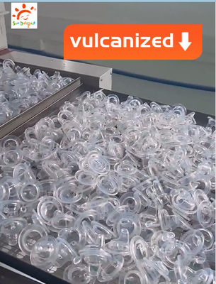 حلمة سليكونية لرضيع ذات شكل مستدير معبأة بشكل فردي