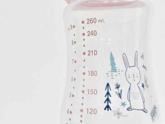 زجاجة أطفال بتصميم جديد مضاد للمغص وخالية من مادة BPA مصنوعة من البولي بروبلين مع حلمة سيليكون، مناسبة للأطفال من عمر 0-12 شهرًا