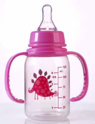 زجاجات أطفال قياسية من مادة البولي بروبيلين بسعة 4 أوقية 125 مل بمقبضين