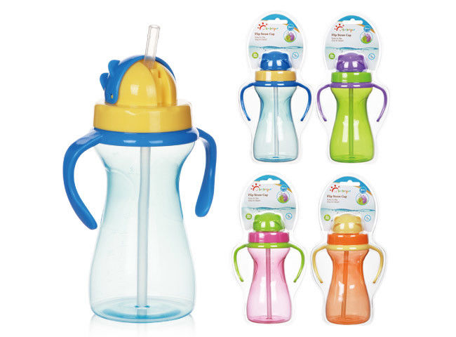 BPA Free Multicolor 9oz 290ml PP كأس من السيليكون الموزون للأطفال