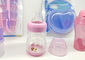 الصف الغذائي السيليكون الحلمة الرقبة الواسعة زجاجة تغذية الطفل زجاجات الحليب البلاستيكية بلا BPA