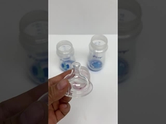 حلمة سيليكون ذات رقبة واسعة قابلة للغسل ومضادة للمغص